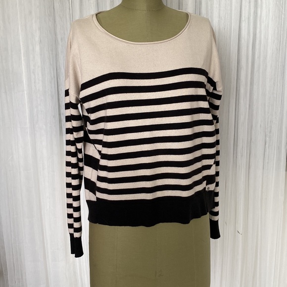 Taifun top nautical stripes in Black/Beige Size L - Picture 4 of 14